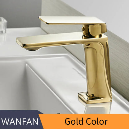 DecorBites™ Black Bathroom Basin Faucet Mixer Tap Deck Mounted Hot Cold Torneira Banheiro