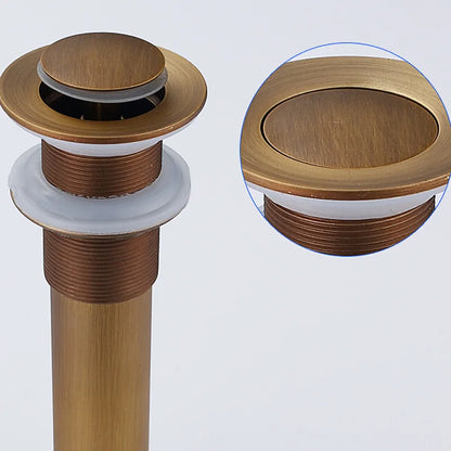 DecorBites™ Antique Brass Basin Sink Drain - 6 Styles