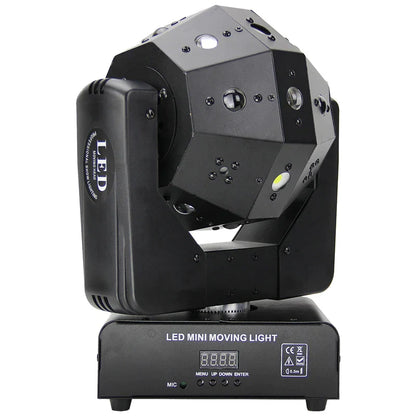 DecorBites™ 16*3W RGBW Laser Football Light Strobe Beam Projector DJ Disco Moving Head
