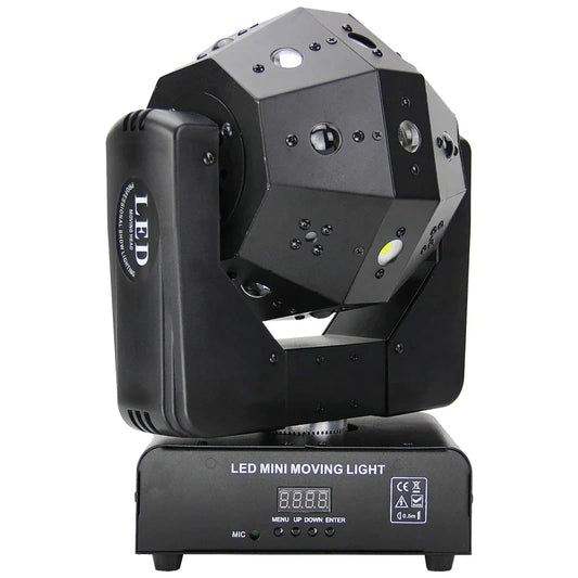 DecorBites™ 16*3W RGBW Laser Football Light Strobe Beam Projector DJ Disco Moving Head