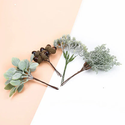 DecorBites™ Decorative Artificial Plants Home Wedding DIY Gift Box Scrapbooking Bouquet