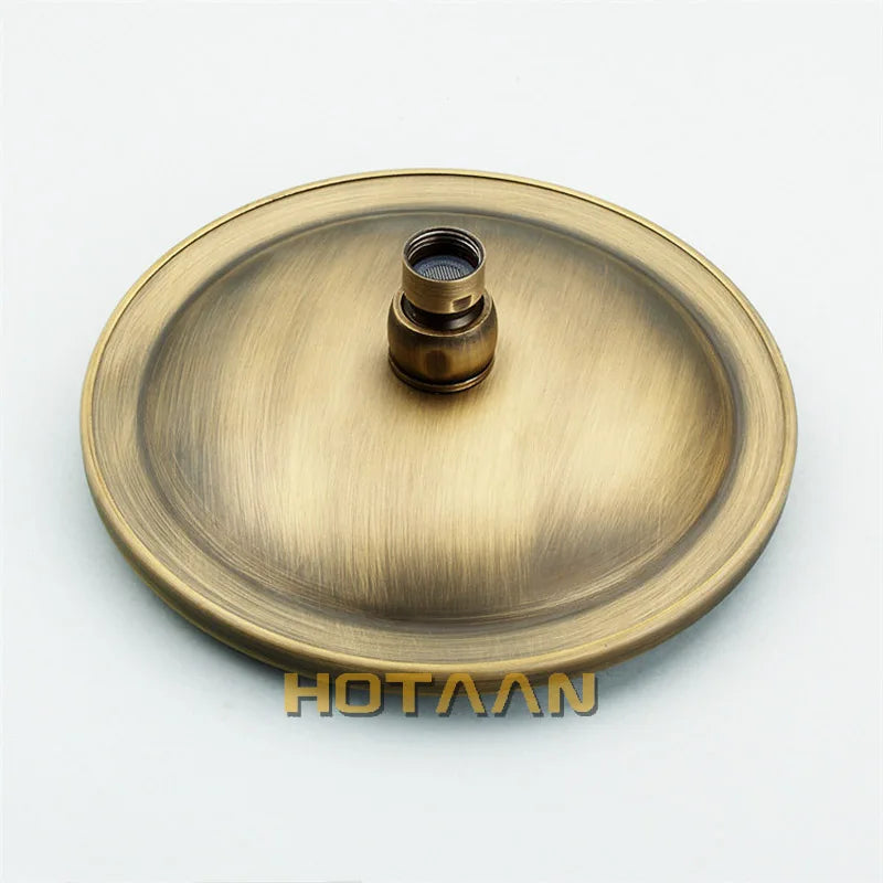 رأس دش مطري دائري من DecorBites™ مقاس 8 بوصات من النحاس بلمسة نهائية من النحاس العتيق