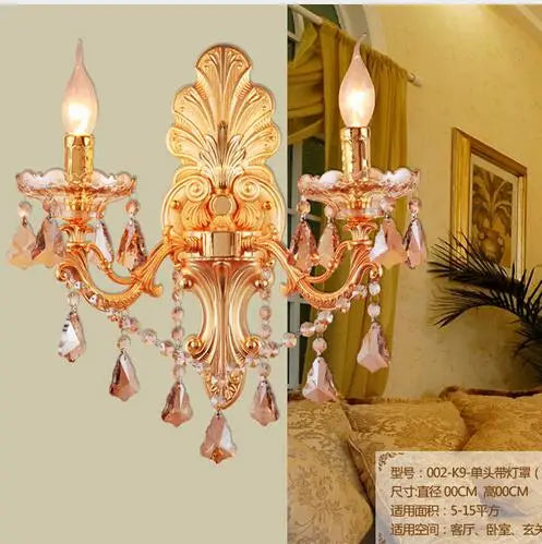 Alloy Crystal Wall Light