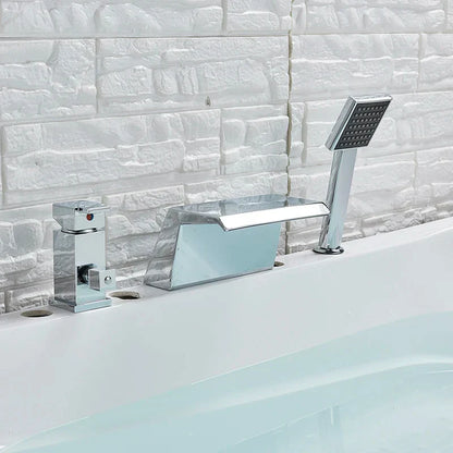 DecorBites™ Brass Bathroom Faucet Swivel Spout Vessel Sink Mixer Tap Hot Cold Water