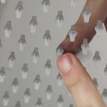 DecorBites™ LED Shower Head Square with Temperature Control 3 Color Lights Ultra Thin