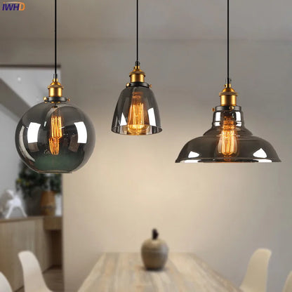 Decorbites™ Glas-Hängeleuchten für Ess- und Wohnzimmer, Vintage-Industrial-Hängeleuchte