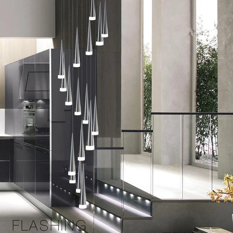 Lámpara colgante cónica DecorBites™ de 5 W, de aluminio, para comedor y bar.