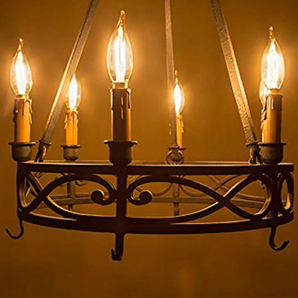 Bombilla LED de filamento DecorBites™ C22T, tinte dorado, tipo vela, casquillo E12, 2 W, 2200 K, para decoración de lámparas de araña.