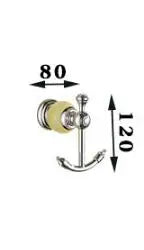 DecorBites™ Brass & Jade Bathroom Set: Holder, Bar, Basket, Rack, Ring - Hardware Collection