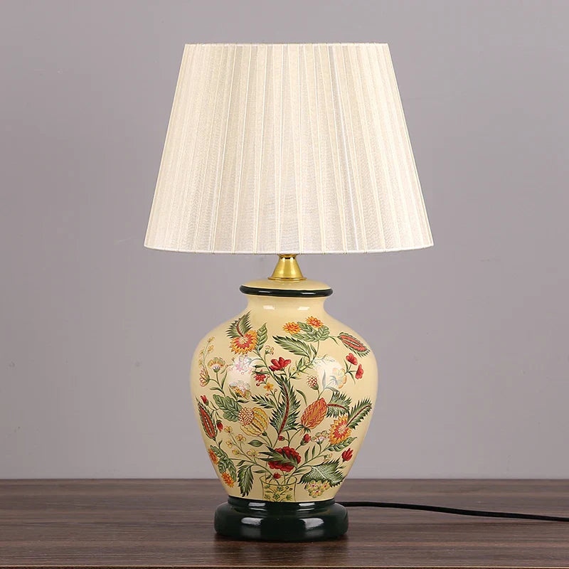 DecorBites™ LED Ceramic Table Lamp for Living Room, Bedroom, Study - Home Decor Lighting
