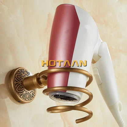 DecorBites™ Hair Dryer Rack Holder Stand Shelf Bathroom Accessories