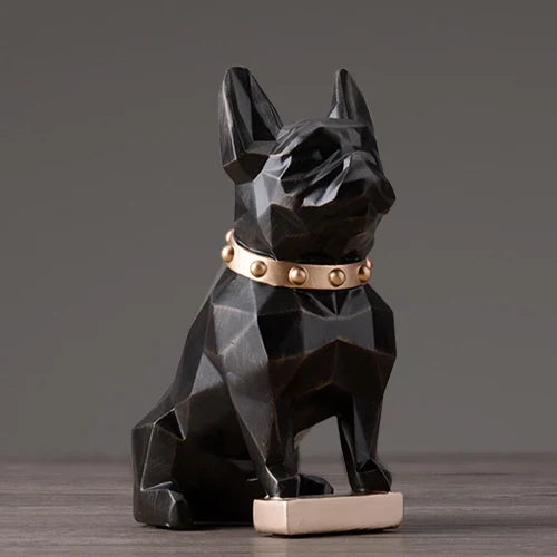 DecorBites™ Dog Statue Resin Decor Modern Art Animal Sculpture Figurine Garden Home Ornaments