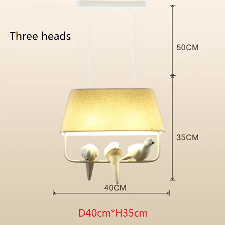 DecorBites™ Bird Cage Chandelier: Resin Retro Luminaria Pendant Lamp for Dining Room, Bedroom, Kitchen Island