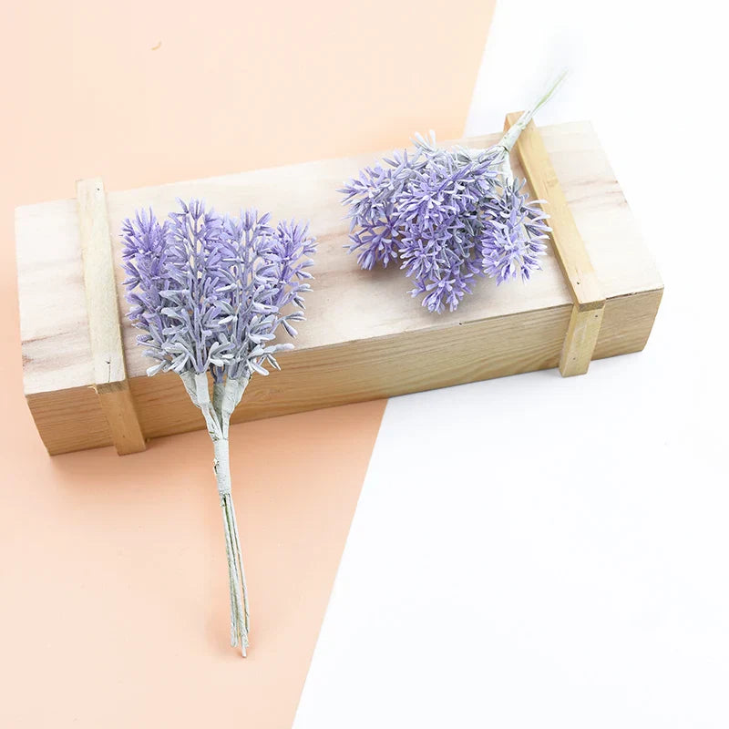 Decorbites™ Lavendel-Schaum-Kränze Heim-Hochzeitsdekoration Seidenblumen-Bouquet