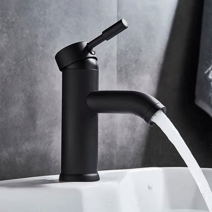 DecorBites™ Golden Brass Basin Faucet Deck Mounted Vessel Sink Mixer Tap Hot Cold