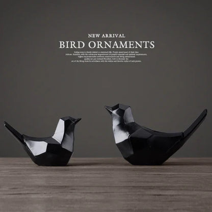 تماثيل راتنجية على شكل زوجين من الطيور من DecorBites™ للديكور المنزلي وزينة الطاولة