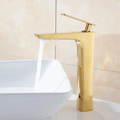 DecorBites™ Basin Faucet: Black/White Brass Mixer Tap, Bathroom Sink Water Crane, Hot & Cold.
