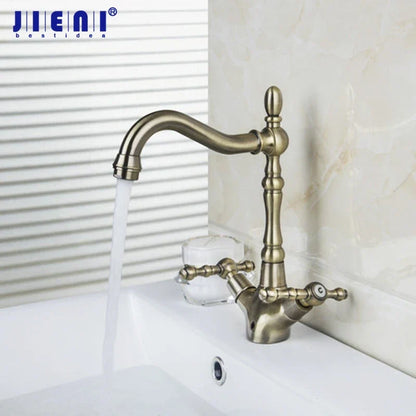 صنبور خلاط مطبخ دوار من ديكوربايتس™ مصنوع من النحاس العتيق