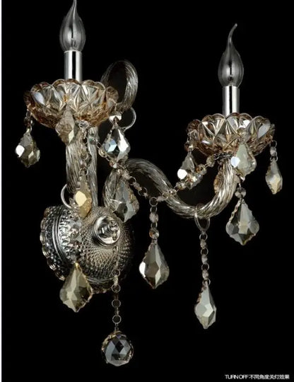 Lámpara de pared DecorBites™ Crystal Cognac para sala de estar y dormitorio de lujo