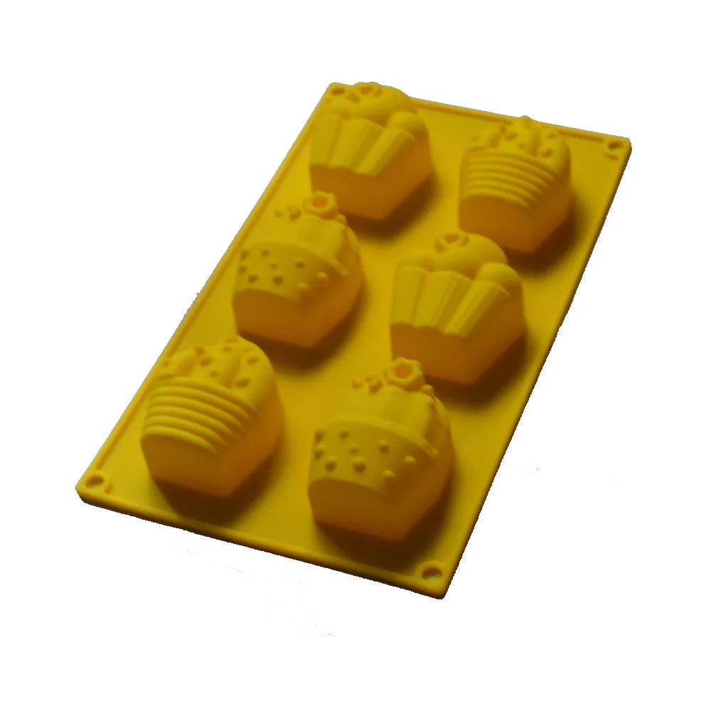 قالب كيك آيس كريم شوكولاتة سيليكون 6 في 1 من DecorBites™ لحفلات أعياد ميلاد الأطفال