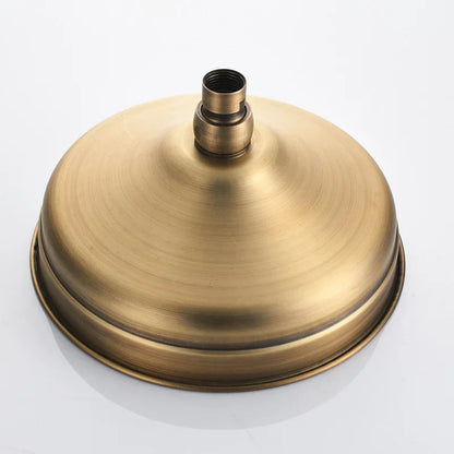 رأس صنبور دش مطري من DecorBites™ مقاس 8 بوصات مصنوع من النحاس العتيق للاستمتاع بدش منعش