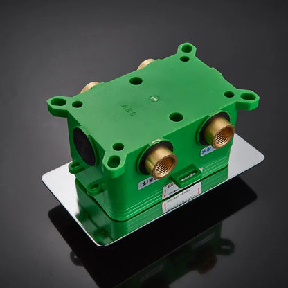 DecorBites™ Dual Handle Thermostatic Shower Mixer Valve - Chrome Finish