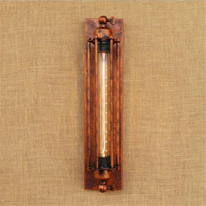 DecorBites™ Black Rustic Edison Bulb Wall Light with Metal Lampshade for Stair Kitchen