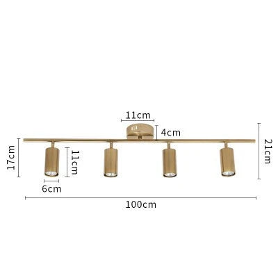 DecorBites™ LED Golden Ceiling Spotlight for Living & Dining Room - Modern Luminaria Lamp