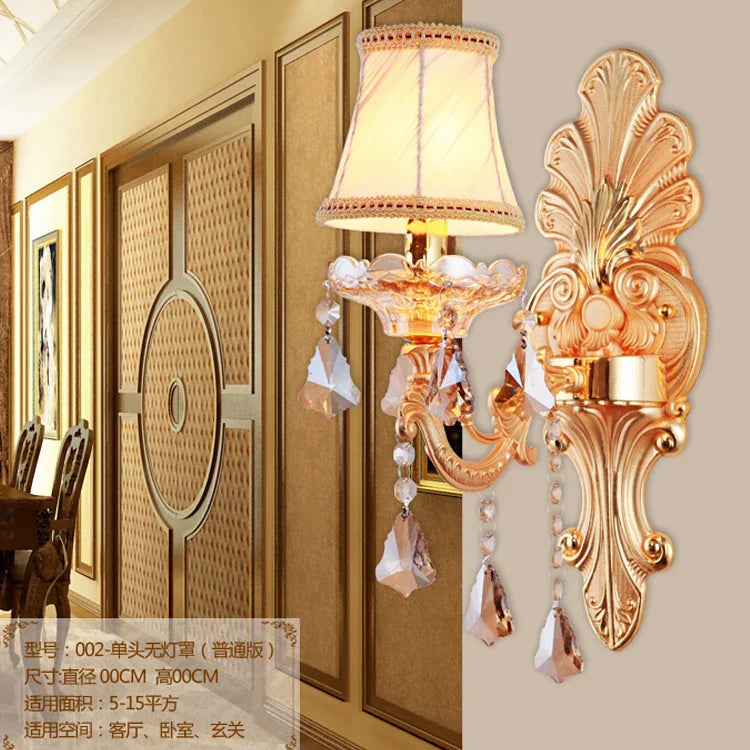 Alloy Crystal Wall Light