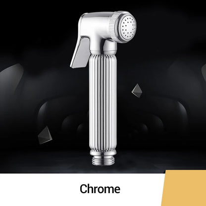 DecorBites™ Brass Chrome Bidet Sprayer Head for Toilet, Pet Shower Spray