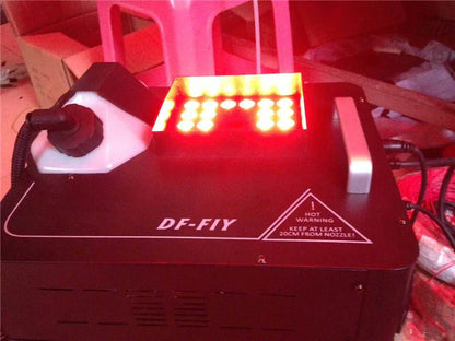 DecorBites™ 1500W RGB Triple LED Fog Machine with Color-Changing Effects