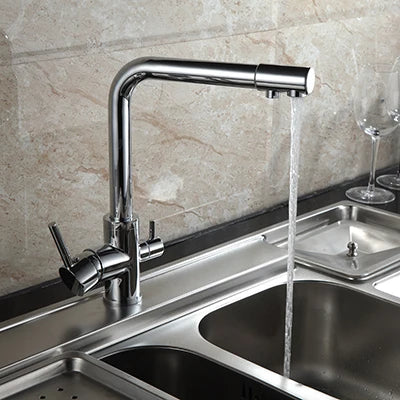 DecorBites™ Black Kitchen Faucet Mixer Tap 360° Rotation Water Features