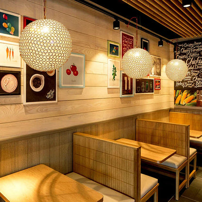 Lámpara colgante LED DecorBites™ Crystal Ball Rain Drop para comedor