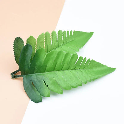 DecorBites™ Decorative Flowers Wreaths Artificial Plants Silk Leaf Box Fake Leaves Needlework