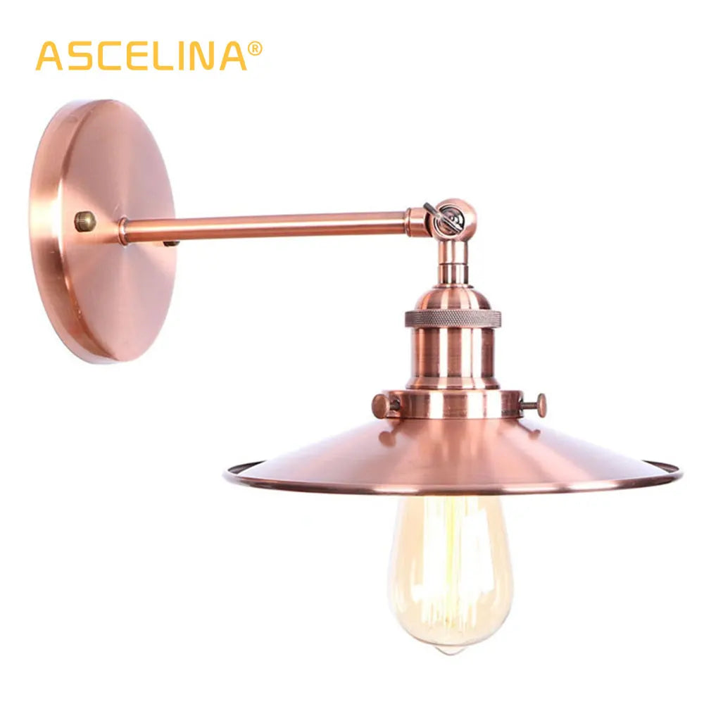Decorbites™ Industrielle Vintage Wandlampe in Silber/Roségold für Schlafzimmer und Wohnzimmer