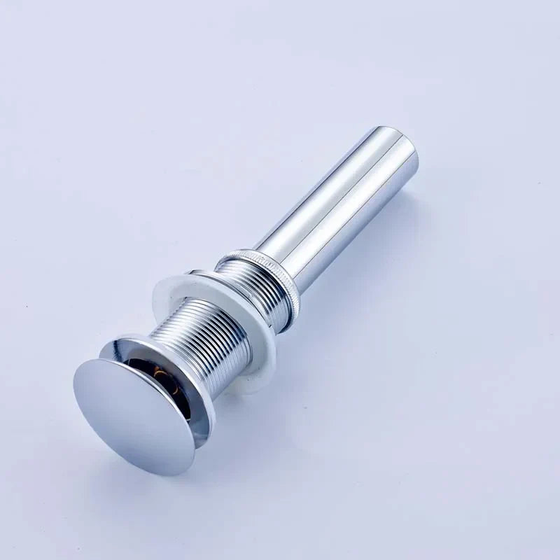 DecorBites™ Bathroom Sink Pop Up Drain in Chrome, Brushed Nickel, Golden Finish