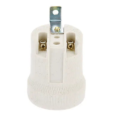 DecorBites™ Ceramic E27 Socket Lamp Holder Base Bulb - Top Quality Brand