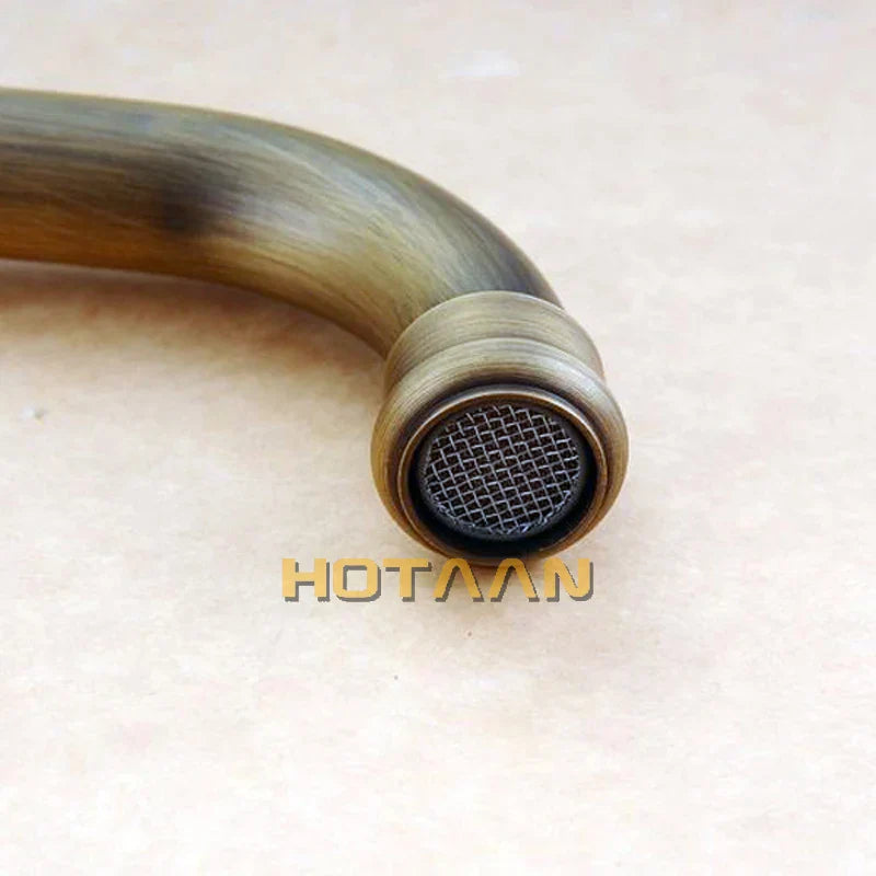 صنبور حوض من النحاس العتيق من DecorBites™، خلاط حمام، صنبور حوض YT-5047