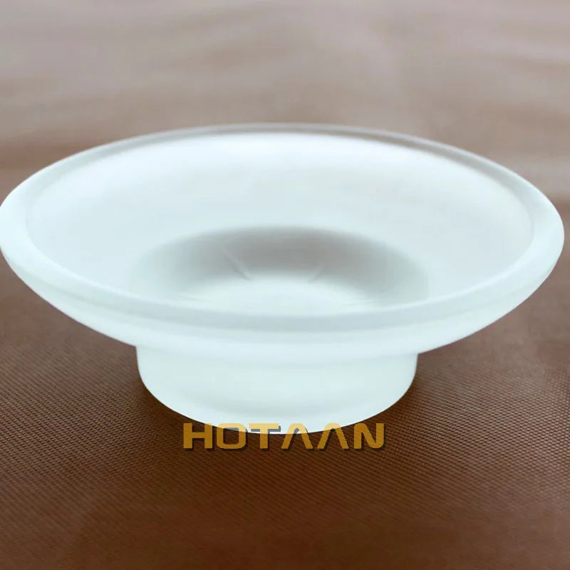 DecorBites™ Glass Soap Dish Bathroom Accessory, Matte Finish