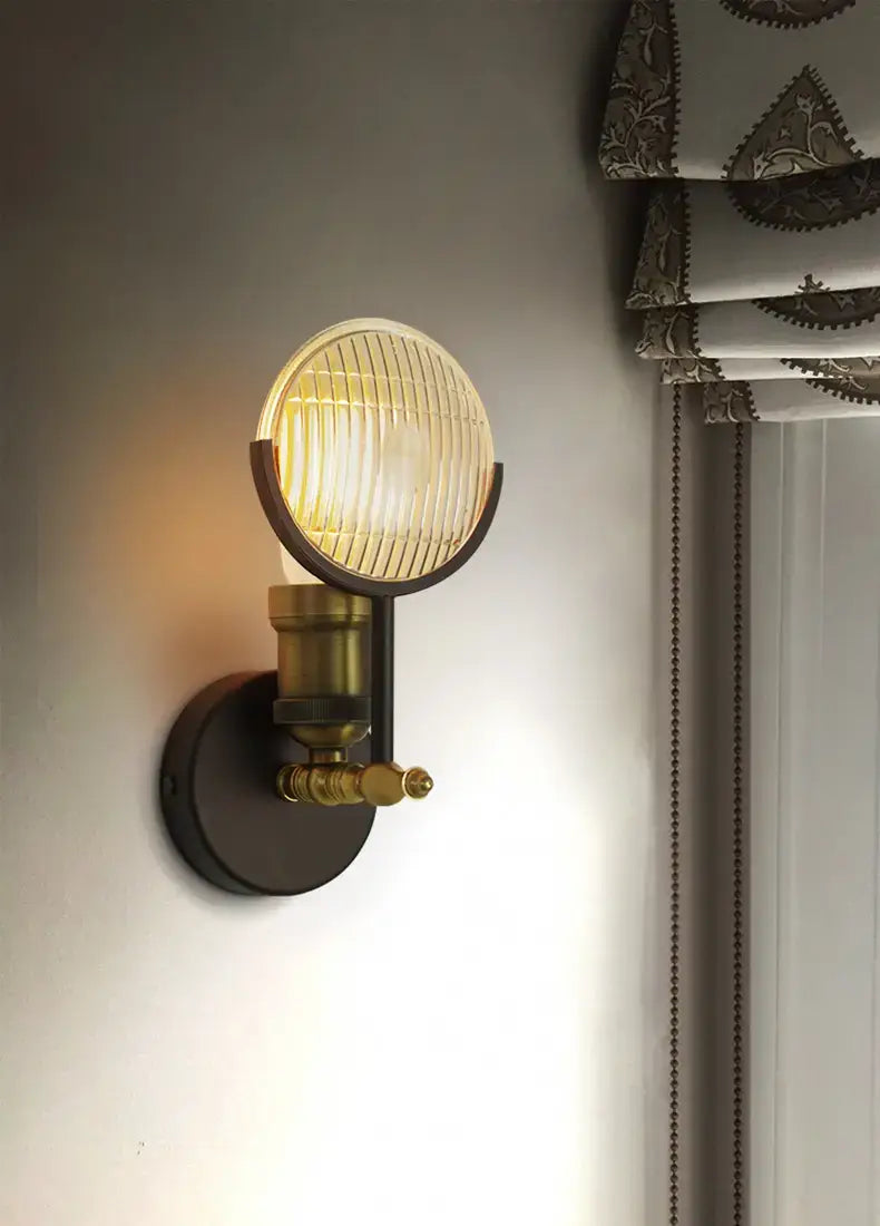 Lámpara de Pared LED de Vidrio Art Deco Moderno para Dormitorio y Vestíbulo