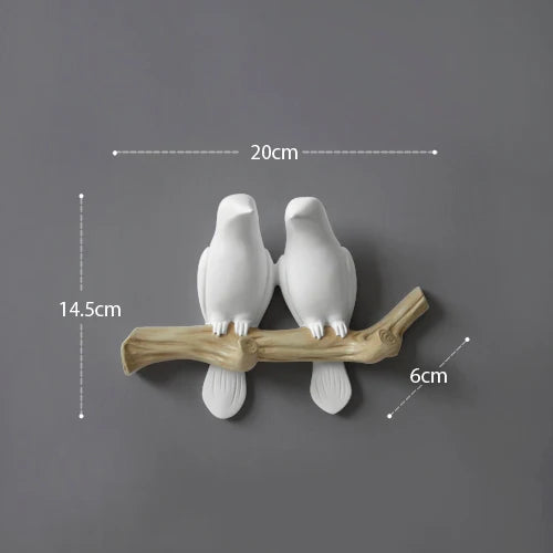 DecorBites™ Bird Resin Hanger: Living Room Coat Towel Hat Holder and Kitchen Hook