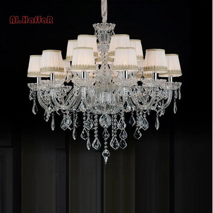 DecorBites™ Hand Blown Crystal Chandelier Light Modern Large Cristal Lustre