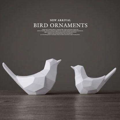 تماثيل راتنجية على شكل زوجين من الطيور من DecorBites™ للديكور المنزلي وزينة الطاولة