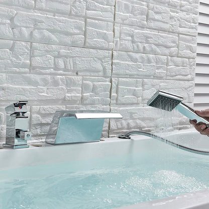 DecorBites™ Brass Bathroom Faucet Swivel Spout Vessel Sink Mixer Tap Hot Cold Water