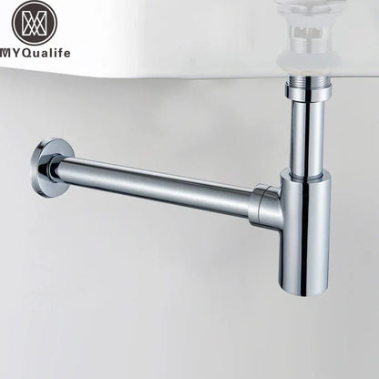 DecorBites™ Brass Basin Tap Kit with Deodorization Pop-Up Drain - Chrome/Black/Bronze