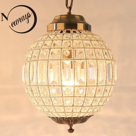 DecorBites™ Crystal Empire Ball Chandelier for Living Room Bedroom Hotel