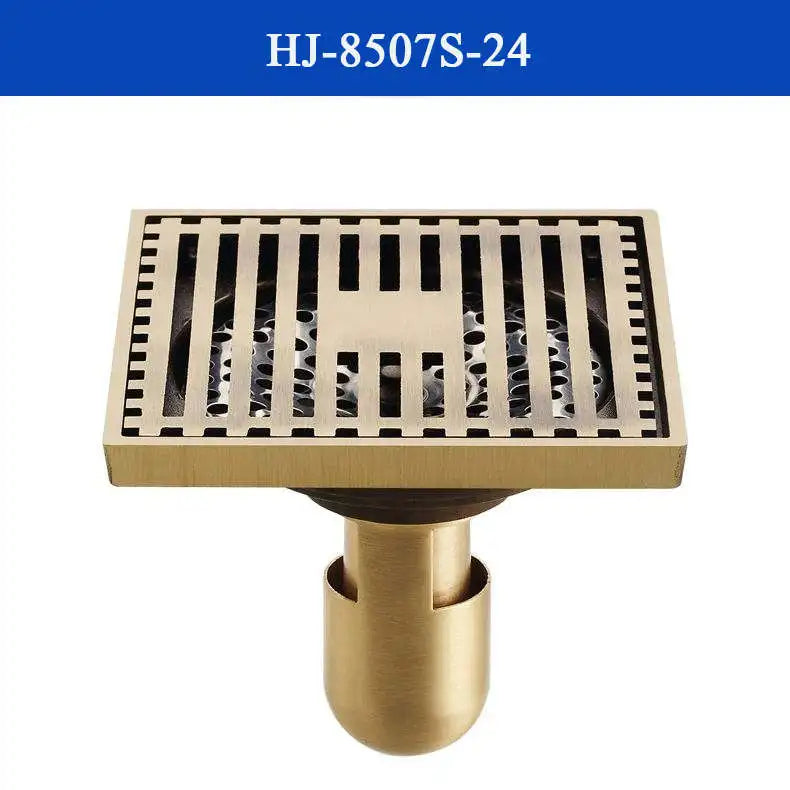 غطاء تصريف دش من النحاس العتيق من DecorBites™، مصفاة حمام منحوتة بتصميم فني أوروبي