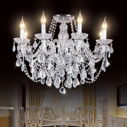 DecorBites™ Crystal Chandeliers: Modern Luxury Lighting for Home Decor - AC110V/220V