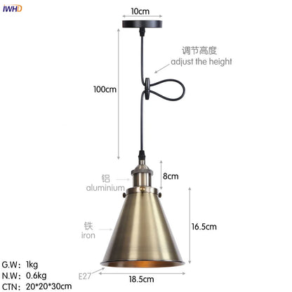 Lámparas colgantes LED Edison retro doradas DecorBites™ para comedor, sala de estar y decoración industrial