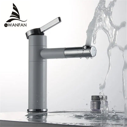 DecorBites™ Brass Bathroom Faucet Vessel Sinks Mixer - Swivel Spout Vanity Tap, Chrome Deck Mounted